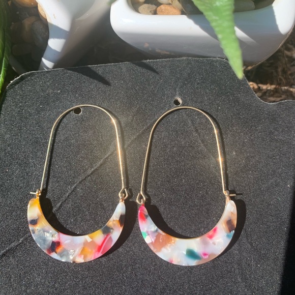 Gorgeous natural tortoise shell earrings - Picture 7 of 8